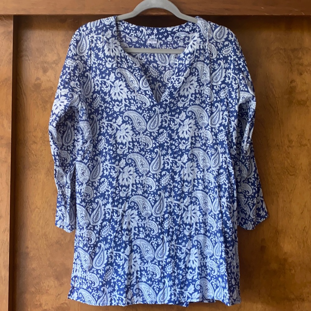 PAISLEY PRINT BLOUSE